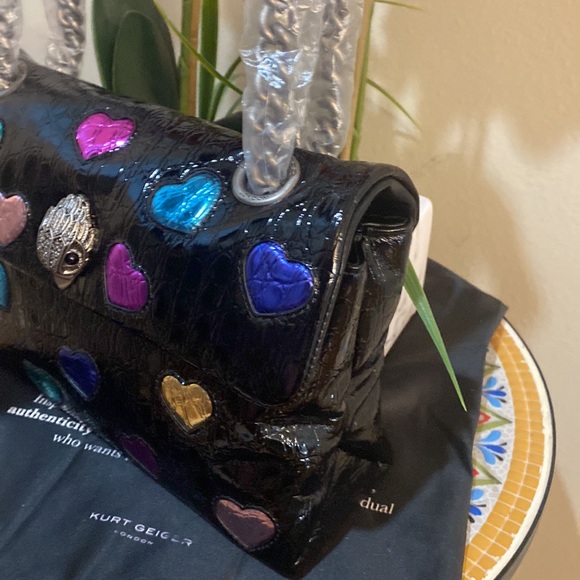 kurt Geiger London Kensington Soft Love Convertible Leather Shoulder Bag - Picture 4 of 12